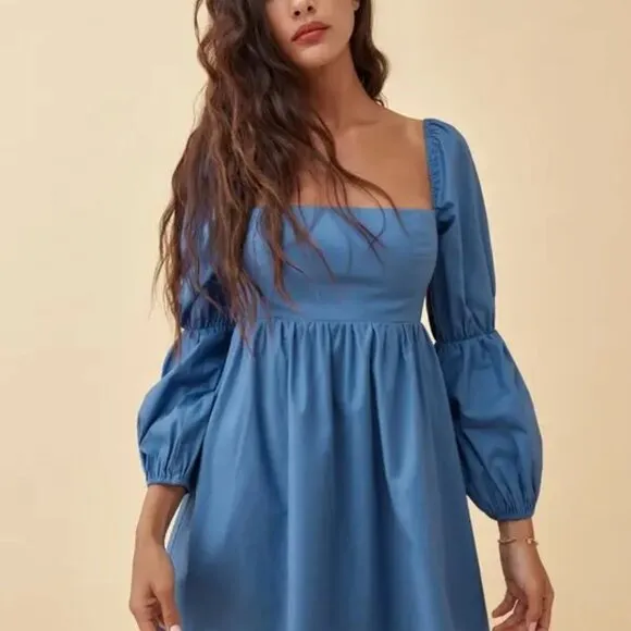 Reformation Azure Michaela Dress