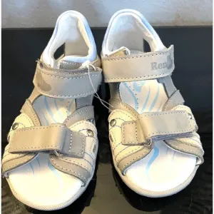 RenBut Gray Boy’s Leather Open toe Sandals Orthopedic Support EU 26/US 9.5 NEW