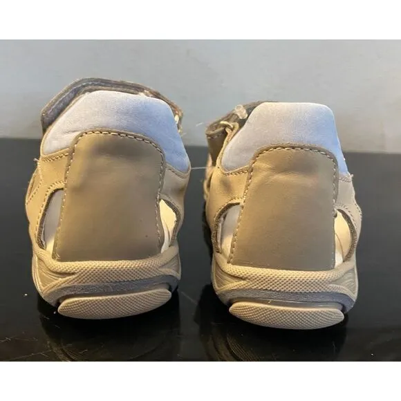 RenBut Gray Boy’s Leather Open toe Sandals Orthopedic Support EU 26/US 9.5 NEW