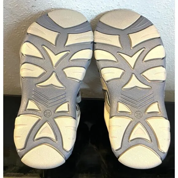 RenBut Gray Boy’s Leather Open toe Sandals Orthopedic Support EU 26/US 9.5 NEW