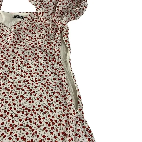 Reset by Jane Chaya Floral Mini Dress size Small in color cream combo