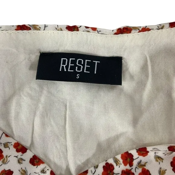 Reset by Jane Chaya Floral Mini Dress size Small in color cream combo