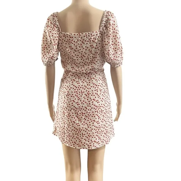 Reset by Jane Chaya Floral Mini Dress size Small in color cream combo