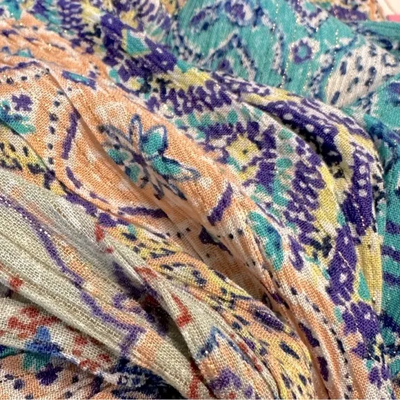 Resort Bohemian Mixed Print Flowy Sleeveless Maxi Dress by Lovestitch