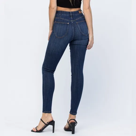 RESTOCK! judy blue high waist patch pocket pull on skinny jean JB88539REG MD