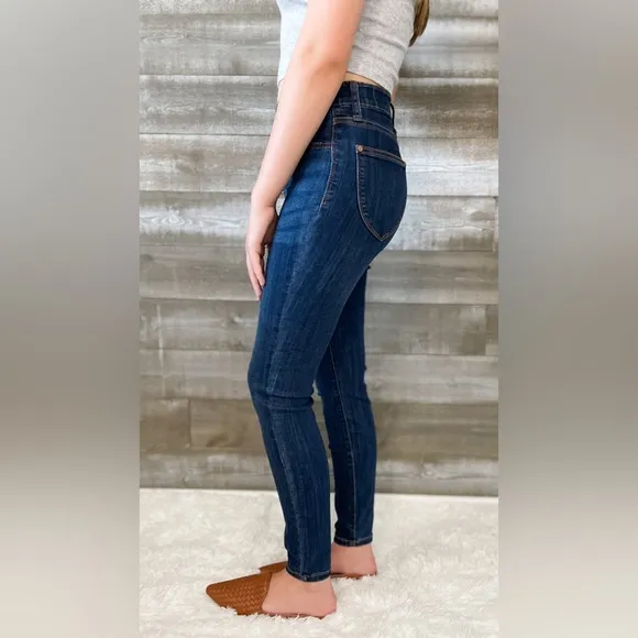 RESTOCK! judy blue high waist patch pocket pull on skinny jean JB88539REG MD