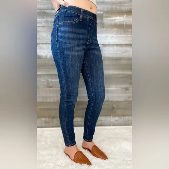 RESTOCK! judy blue high waist patch pocket pull on skinny jean JB88539REG MD