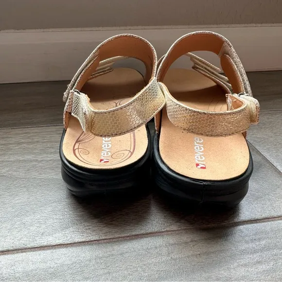 Revere Camo Gold Women's Sandals NWOT