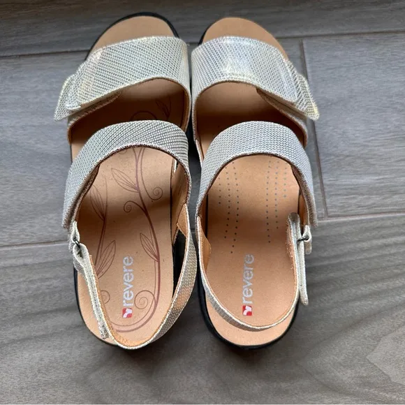 Revere Camo Gold Women's Sandals NWOT