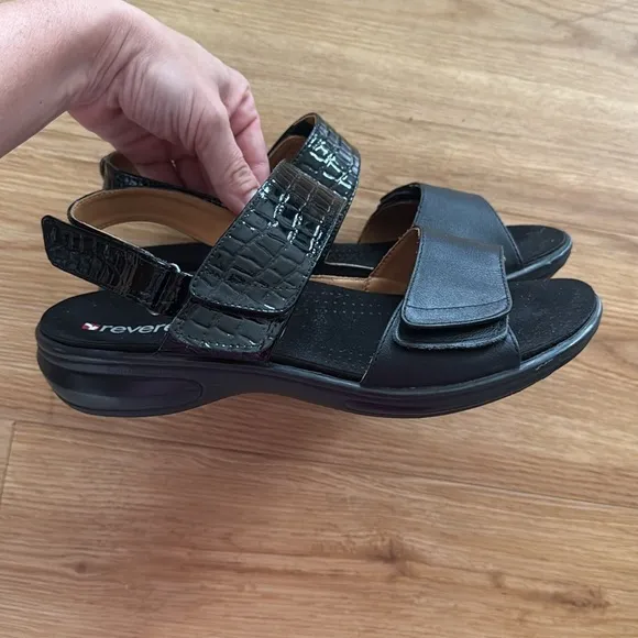 Revere Women's Como Back Croc Strap Sandals 40 Comfort Soft Cushion Orthodics