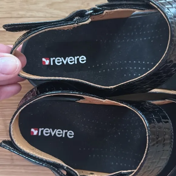 Revere Women's Como Back Croc Strap Sandals 40 Comfort Soft Cushion Orthodics
