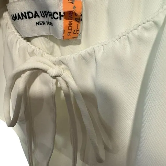 Revolve Amanda Uprichard Ali Romper In Ivory White Richer