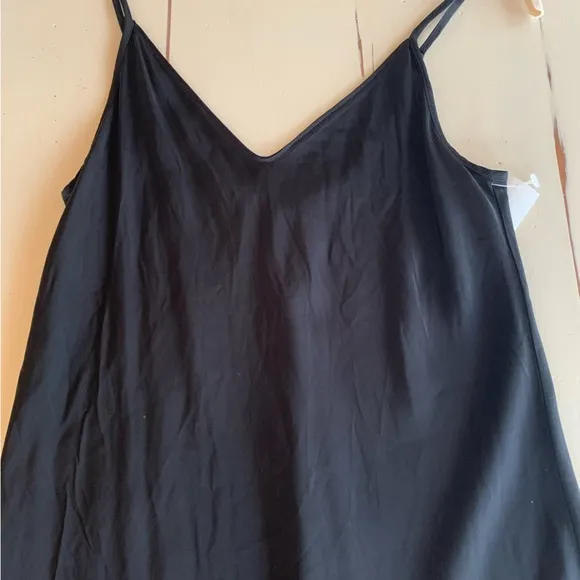 Revolve Black Slip Dress Size Medium - Graham &amp; Spencer Black Satin Slip Dress