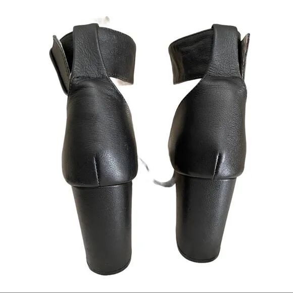 Revolve Raye Black Suede Leather Sandals Heels 6.5