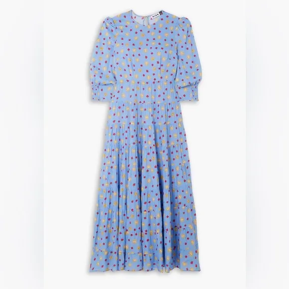 RIXO London Kristen Tiered Maxi | Iconic Print | Kings Road Authenticated