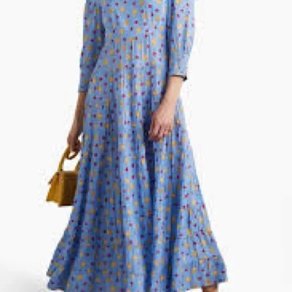 RIXO London Kristen Tiered Maxi | Iconic Print | Kings Road Authenticated