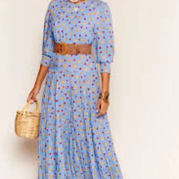 RIXO London Kristen Tiered Maxi | Iconic Print | Kings Road Authenticated