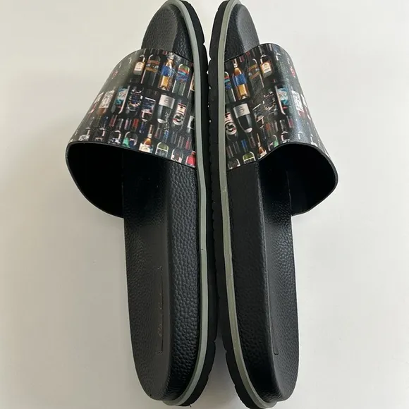 Robert Graham SHIRAZ Wine Bottle Slide Sandals Slip On Size 12