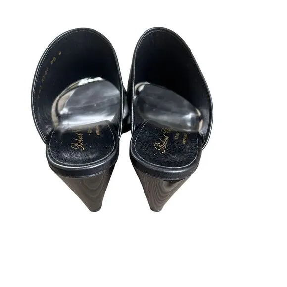 Robert Clergerie Women's Dielo Slide Sandals Black 6.5 box