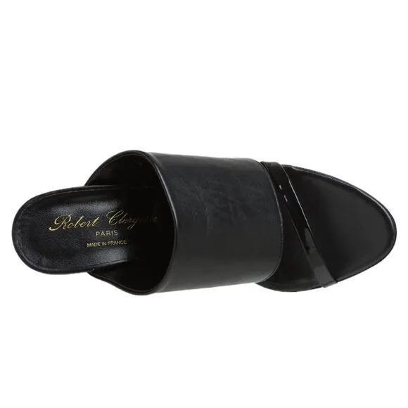 Robert Clergerie Women's Dielo Slide Sandals Black 6.5 box