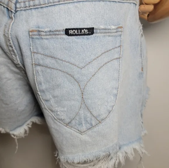 Rolla's Dusters High Rise Slim Shorts Beach Summer Shorts Size 28