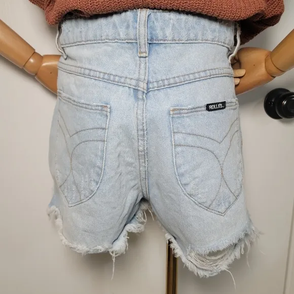Rolla's Dusters High Rise Slim Shorts Beach Summer Shorts Size 28