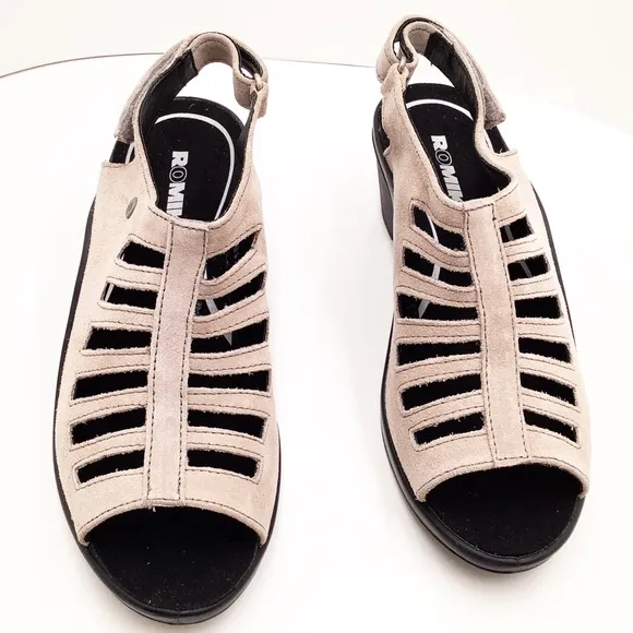 🆕{Romika} Mokasetta Caged Leather Sandals