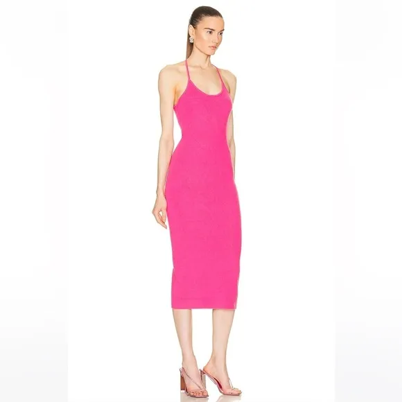 Sablyn Bennet Dress in Pink Pepper Sleeveless Midi Size Small