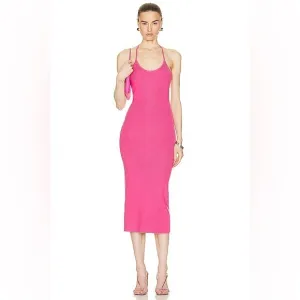 Sablyn Bennet Dress in Pink Pepper Sleeveless Midi Size Small