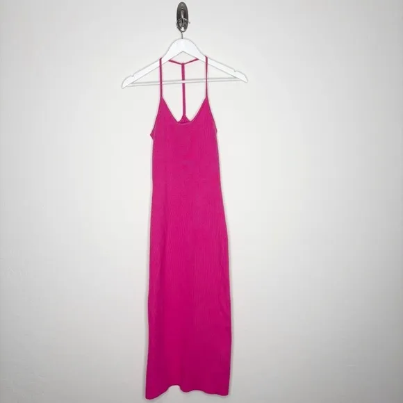 Sablyn Bennet Dress in Pink Pepper Sleeveless Midi Size Small