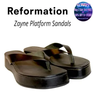 Sale NEW REFORMATION ZAYNE PLATFORM THONG FLIP FLOP SANDALS ☆sizes