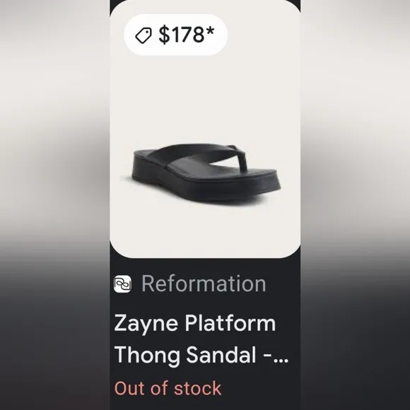 Sale NEW REFORMATION ZAYNE PLATFORM THONG FLIP FLOP SANDALS ☆sizes