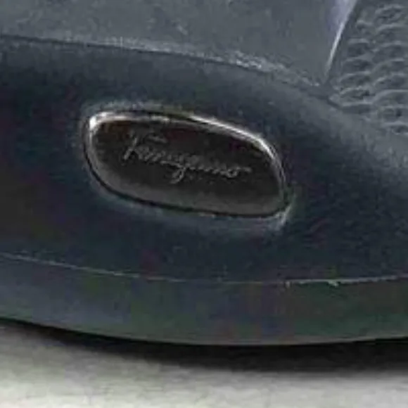 Salvatore Ferragamo Mens Black Slip On Open Toe Flip Flop Sandals Size 7