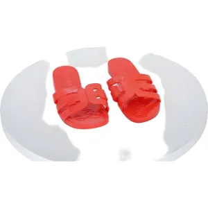 Sam Edelman Bay Jelly Slip On Sandals Red Orange Girls Size 13