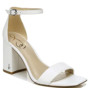 Sam Edelman Daniella Leather Ankle Strap Square Toe Dress Sandals