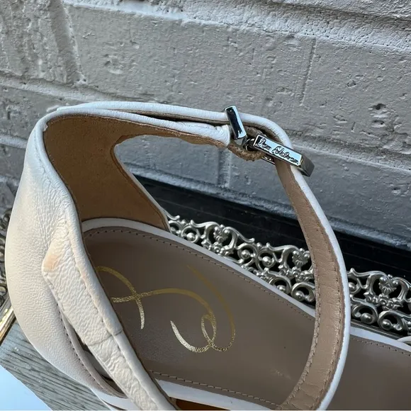 Sam Edelman Daniella Leather Ankle Strap Square Toe Dress Sandals