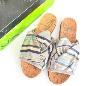 Sam Edelman Heidi Striped Knot Sandals 8.5