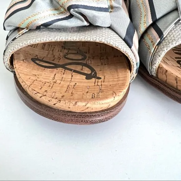 Sam Edelman Heidi Striped Knot Sandals 8.5