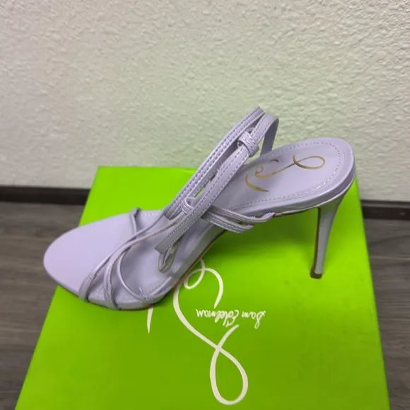 Sam Edelman Sareena Lilac Stiletto Heel Open Toe Ankle Strap Heeled Sandals