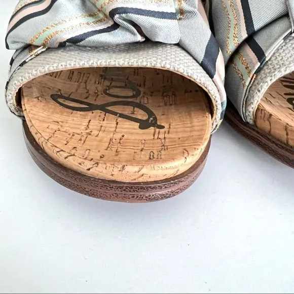 Sam Edelman Heidi Striped Knot Sandals 8.5