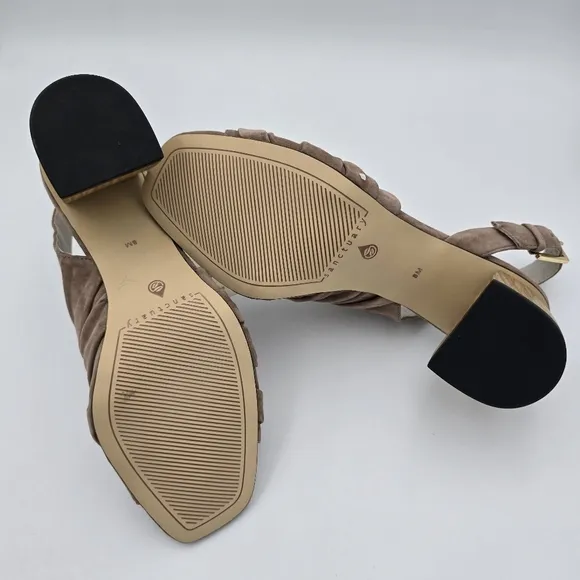 Sanctuary Smart Creation Regal Leather Sandals, Desert Taupe, Women's 8, NWT!