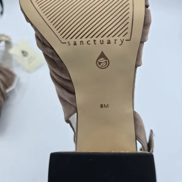 Sanctuary Smart Creation Regal Leather Sandals, Desert Taupe, Women's 8, NWT!