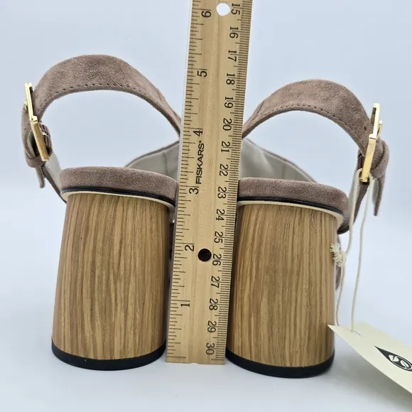 Sanctuary Smart Creation Regal Leather Sandals, Desert Taupe, Women's 8, NWT!