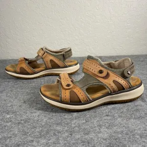 SAS Embark Sport Sandal Live Oak Comfort Outdoor‎ Leather Women’s Sz 8 W USA