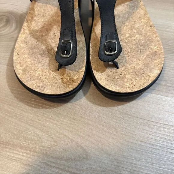 SAS Marina T-Strap Sandal Black Size 10.5W Thong Sandals