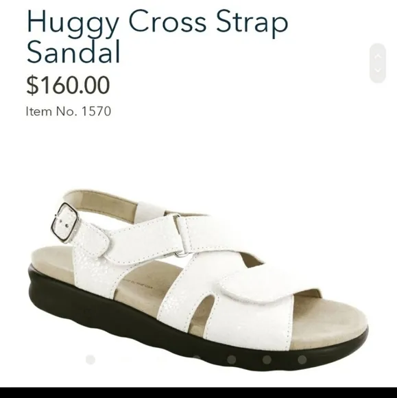 SAS SANDALS TAN HUGGY TRIPAD CROSS STRAP