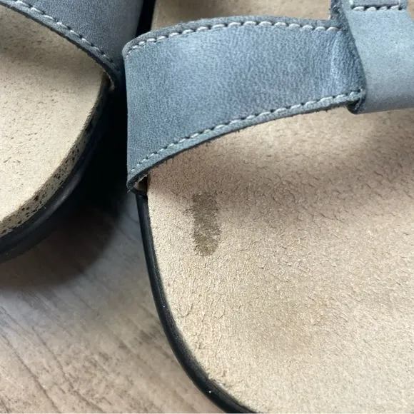 SAS Sorrento Slingback T-Strap Denim Tripad Comfort Sandals Women's Size 8M