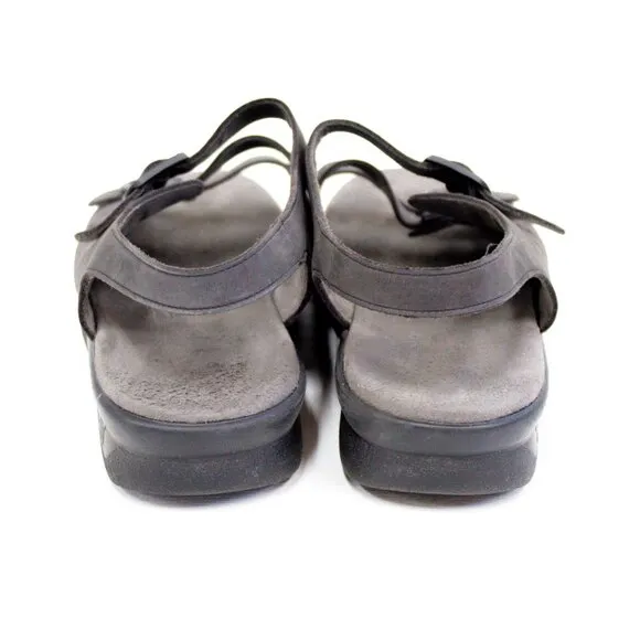 SAS Trio II Sandals Women's Grey Suede Tripad Comfort Size 8 USA