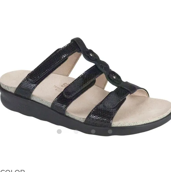 SAS Womens Tripad Comfort Naples Leather Sandals shoes sz 9.5M