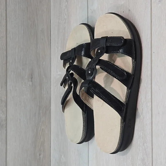SAS Womens Tripad Comfort Naples Leather Sandals shoes sz 9.5M